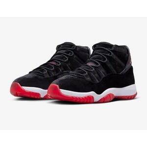 Women AIR JORDAN 11 Retro BRED VELVET Black / Gym Red Size 10 DB5457061 New